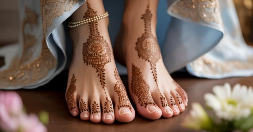 Simple & Easy Foot Mehndi Design Photos | Bridal Arabic Styles 2025 52 Beautiful Foot Finger Mehndi Design
