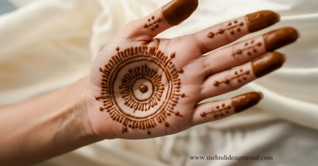 Circle Easy Round Mehndi Design