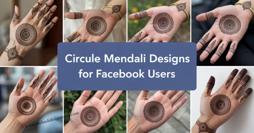Circle Mehndi Designs For Facebook Users