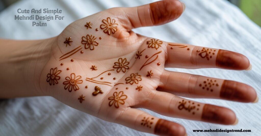 120+ Easy Full Palm Mehndi Designs | Simple, Modern & Truly Beautiful Ideas 34 Cute And Simple Mehndi Design For Palm