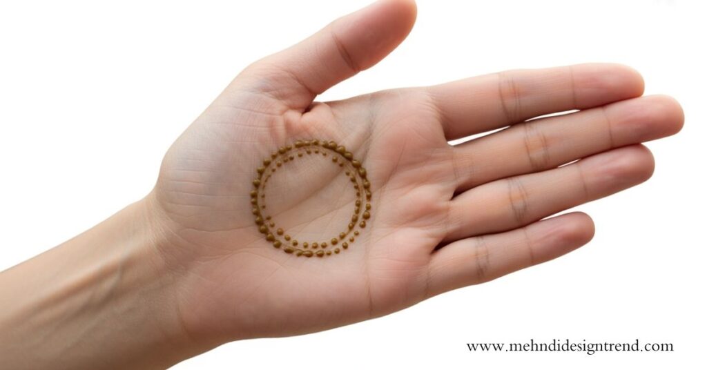 Easy Circle Mehndi Design