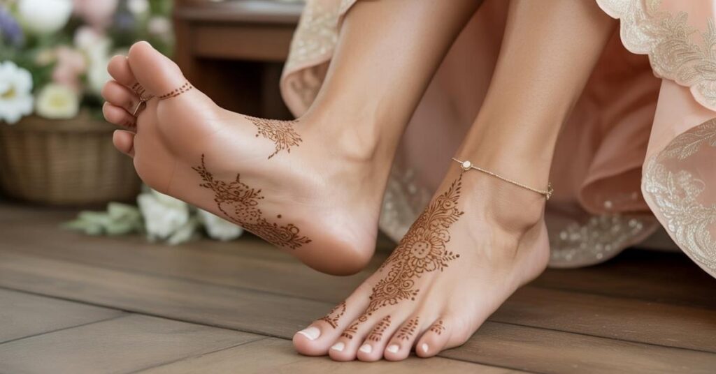 Simple & Easy Foot Mehndi Design Photos | Bridal Arabic Styles 2025 25 Feet Mehndi Design Simple