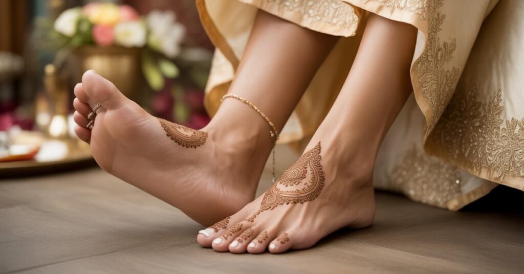 Simple & Easy Foot Mehndi Design Photos | Bridal Arabic Styles 2025 17 Foot Mehndi Design Photos