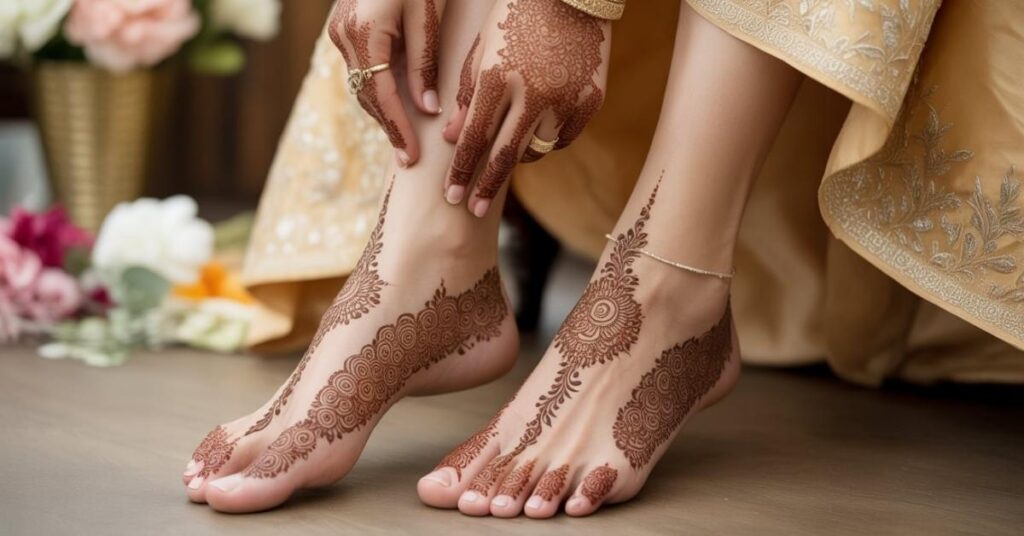 Simple & Easy Foot Mehndi Design Photos | Bridal Arabic Styles 2025 21 Foot Mehndi Designs