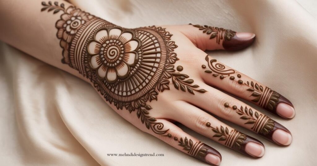 Modern & Elegant Stylish Back Hand Mehndi Design 2025/26 14 Full-Hand Back Side Mehndi Designs