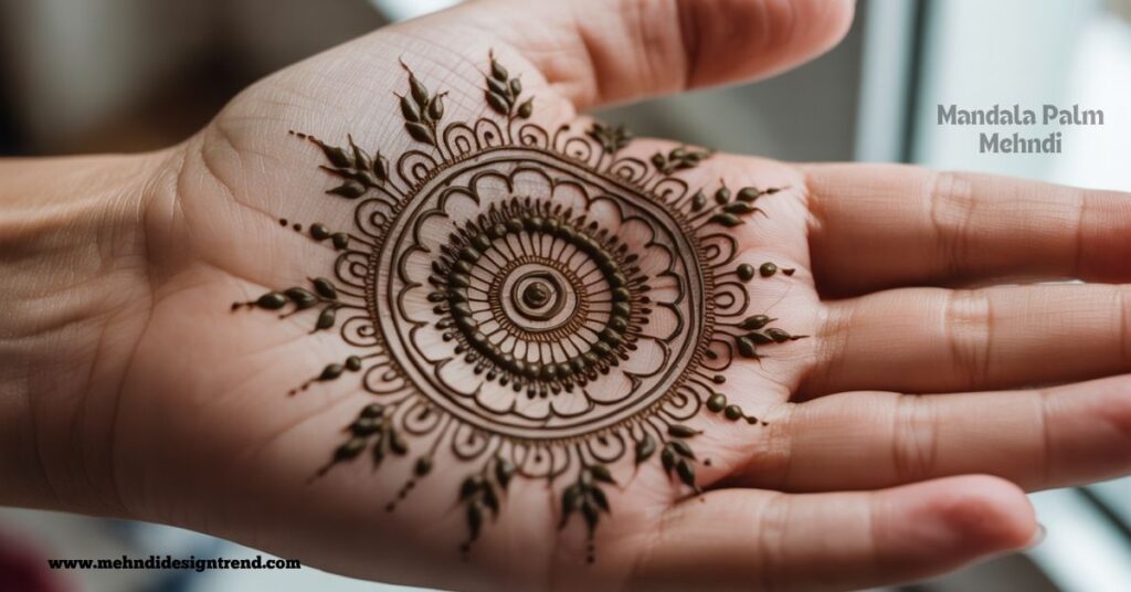 120+ Easy Full Palm Mehndi Designs | Simple, Modern & Truly Beautiful Ideas 7 Mandala Palm Mehndi