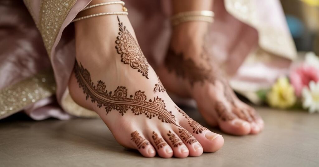 Simple & Easy Foot Mehndi Design Photos | Bridal Arabic Styles 2025 22 Mehndi Design For Foot