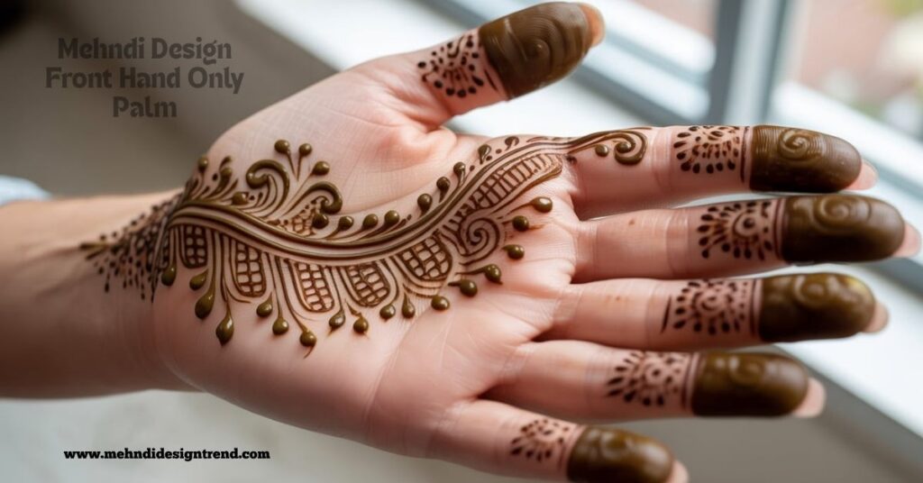 120+ Easy Full Palm Mehndi Designs | Simple, Modern & Truly Beautiful Ideas 28 Mehndi Design Front Hand Only Palm