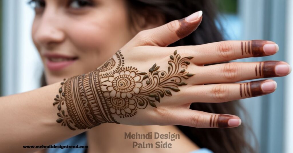120+ Easy Full Palm Mehndi Designs | Simple, Modern & Truly Beautiful Ideas 42 Mehndi Design Palm Side