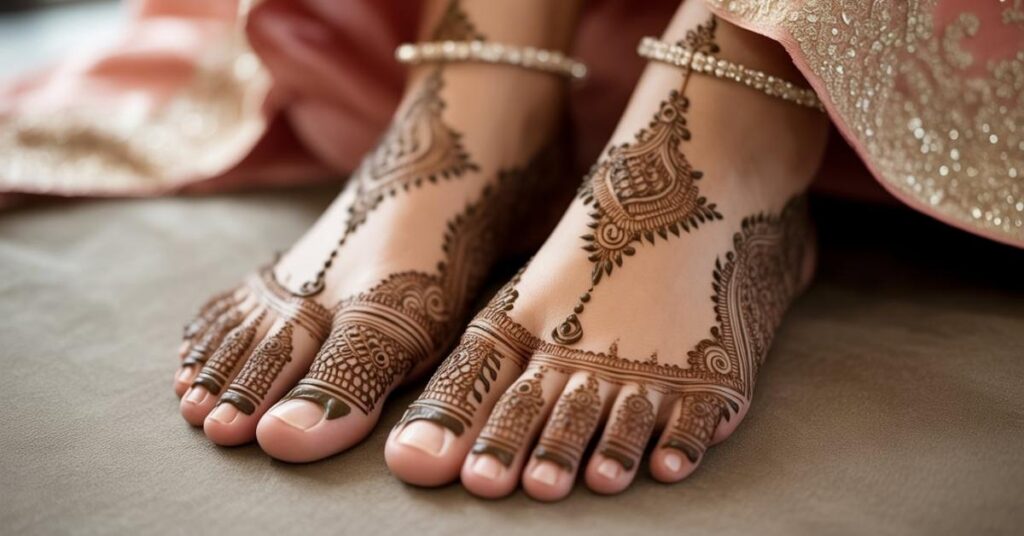 Simple & Easy Foot Mehndi Design Photos | Bridal Arabic Styles 2025 6 Mehndi Designs for Feet
