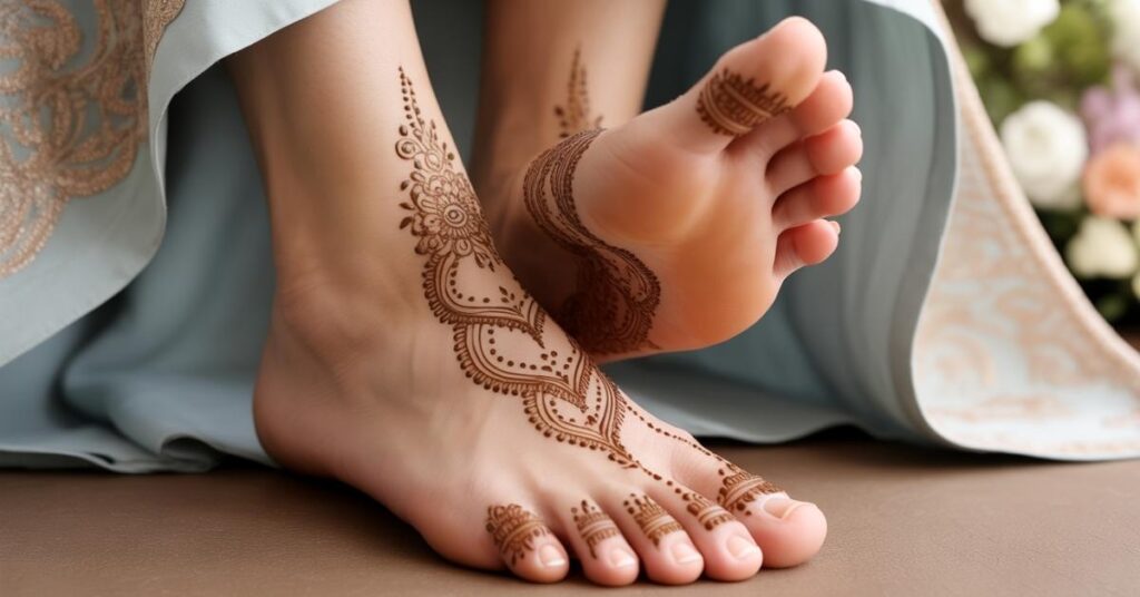 Simple & Easy Foot Mehndi Design Photos | Bridal Arabic Styles 2025 67 Mehndi For Foot Simple