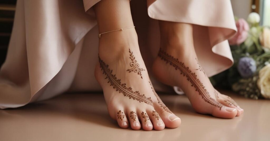 Simple & Easy Foot Mehndi Design Photos | Bridal Arabic Styles 2025 58 Modern Foot Mehndi Design Simple