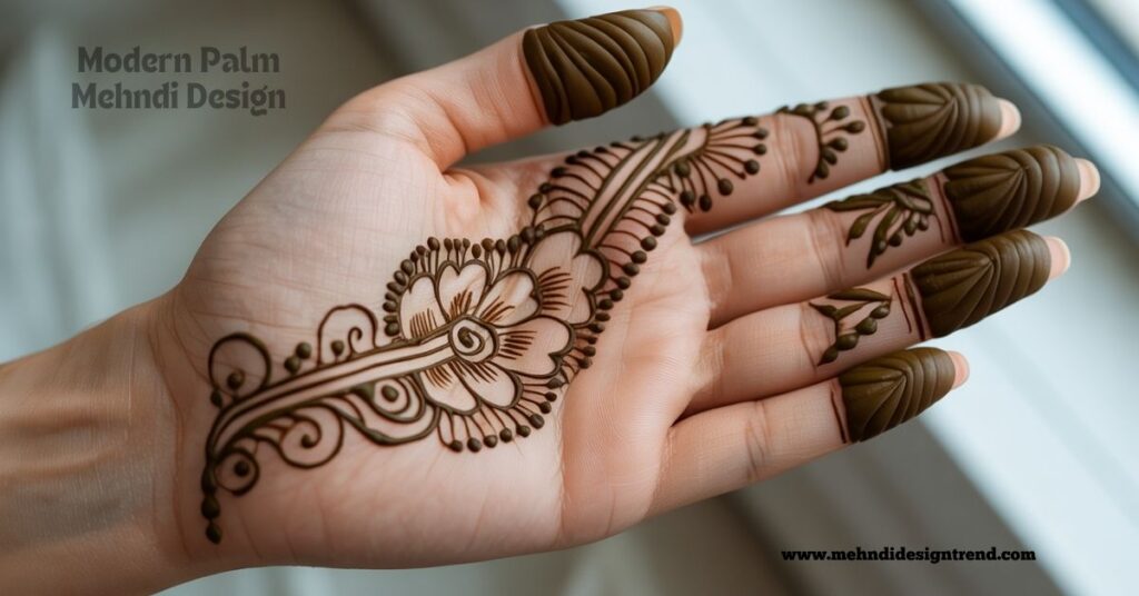 120+ Easy Full Palm Mehndi Designs | Simple, Modern & Truly Beautiful Ideas 29 Modern Palm Mehndi Design