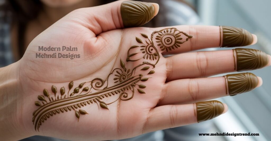 120+ Easy Full Palm Mehndi Designs | Simple, Modern & Truly Beautiful Ideas 3 Modern Palm Mehndi Designs