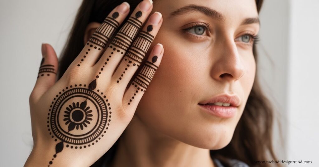 Modern Round Mehndi Designs