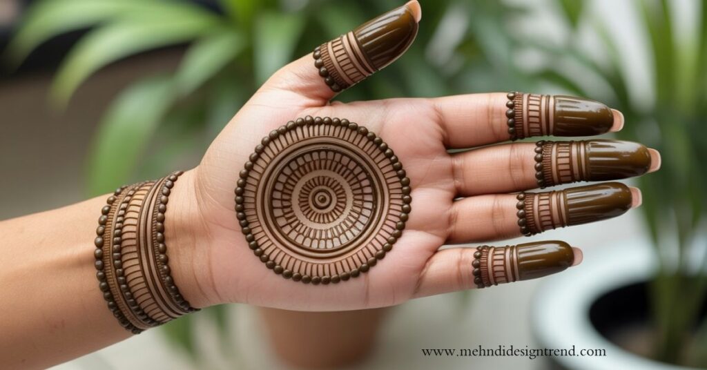 New Round Mehndi Design