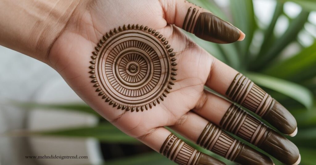 Normal Circle Mehndi Design