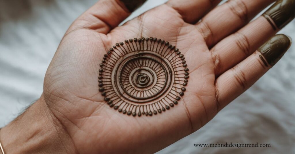 Normal Round Mehndi Design