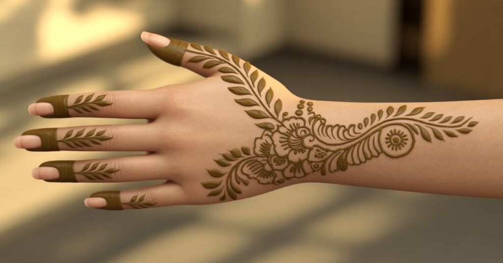 Pakistani Mehndi Design Back Hand