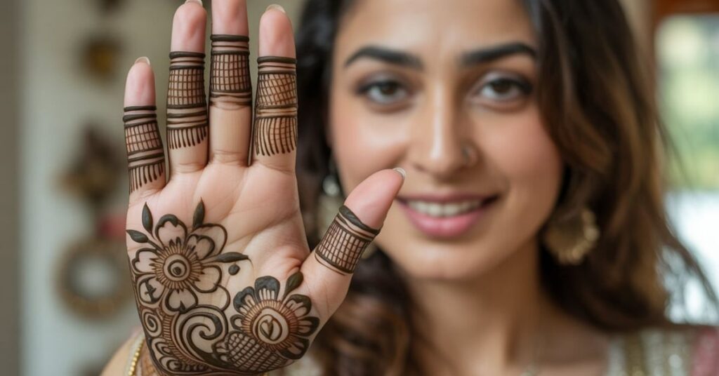 Pakistani Mehndi Design Front Hand