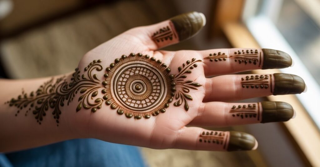 Pakistani Tikki Mehndi Design