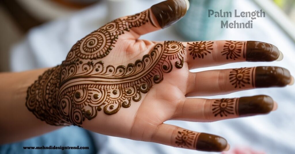 120+ Easy Full Palm Mehndi Designs | Simple, Modern & Truly Beautiful Ideas 43 Palm Length Mehndi