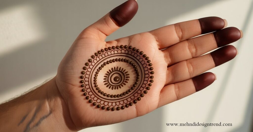 Round Dot Mehndi Design