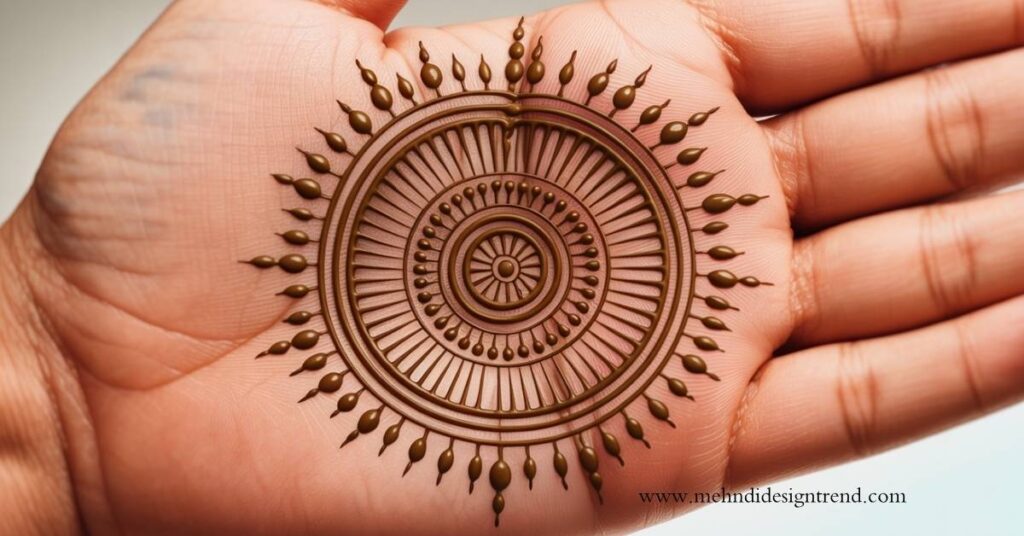 Round Easy Mehndi Design