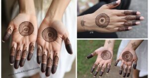 100+ Simple Circle Mehndi Design For Front & Back Hand