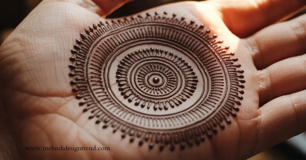Round Mehndi Design Circle