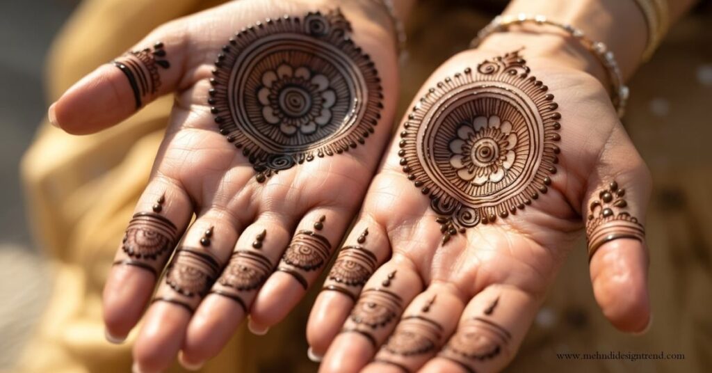 Round Shape Mehndi Design