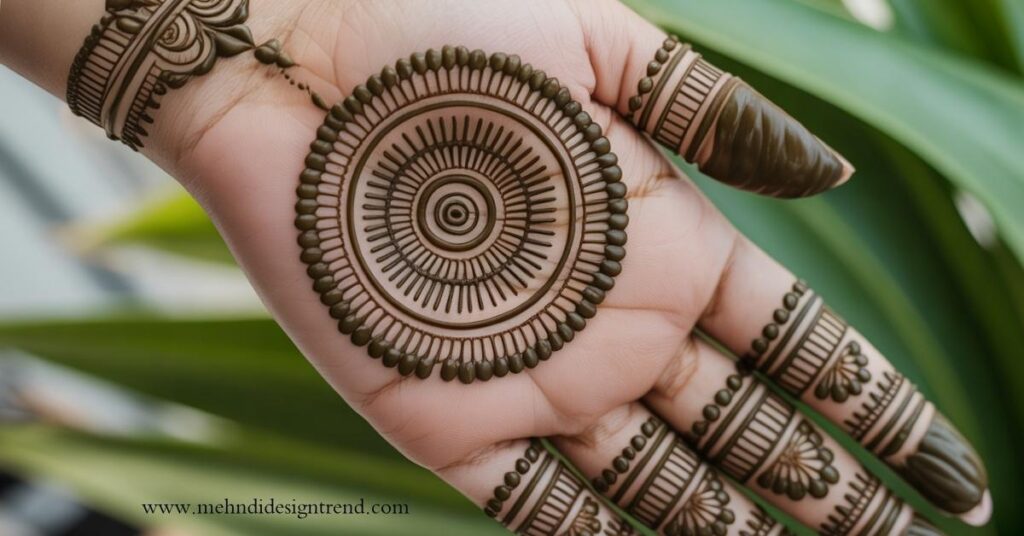 Round Style Mehndi Design