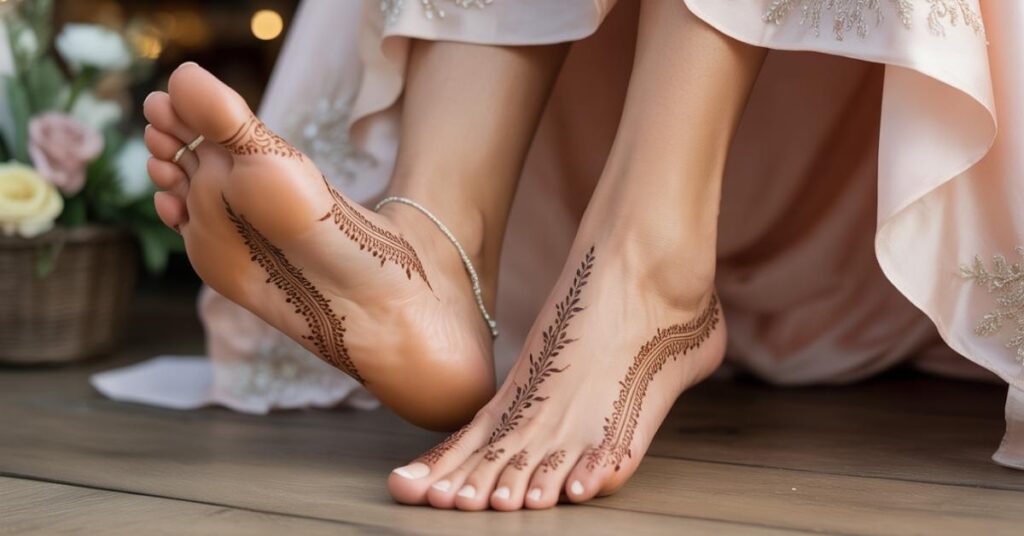 Simple & Easy Foot Mehndi Design Photos | Bridal Arabic Styles 2025 20 Simple Feet Mehndi Design