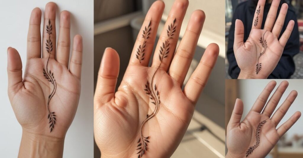 Simple Khafif Mehndi Design