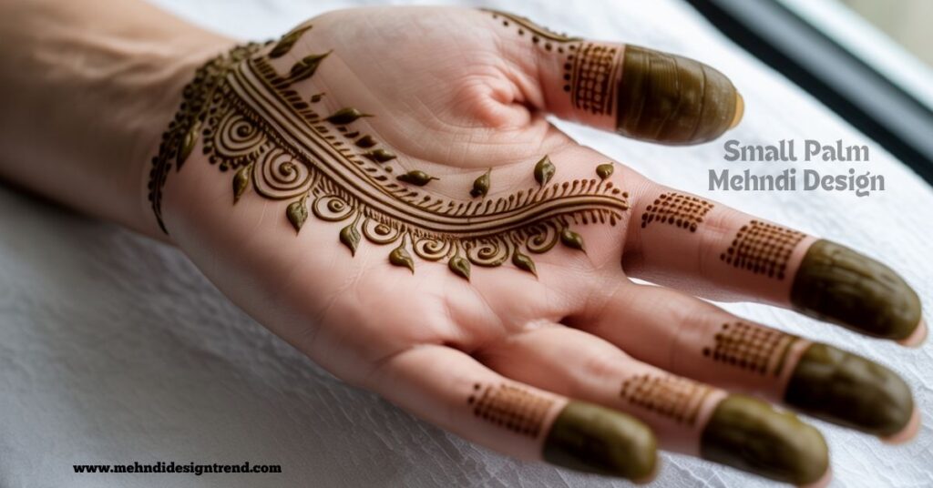 120+ Easy Full Palm Mehndi Designs | Simple, Modern & Truly Beautiful Ideas 39 Small Palm Mehndi Design