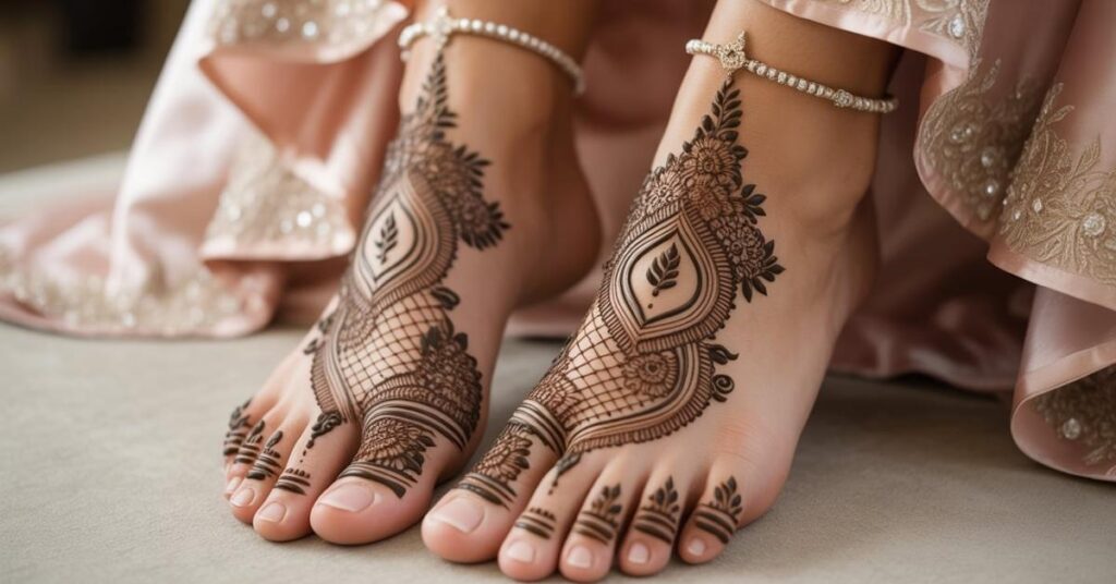 Simple & Easy Foot Mehndi Design Photos | Bridal Arabic Styles 2025 7 Stylish Foot Mehndi Design Photo