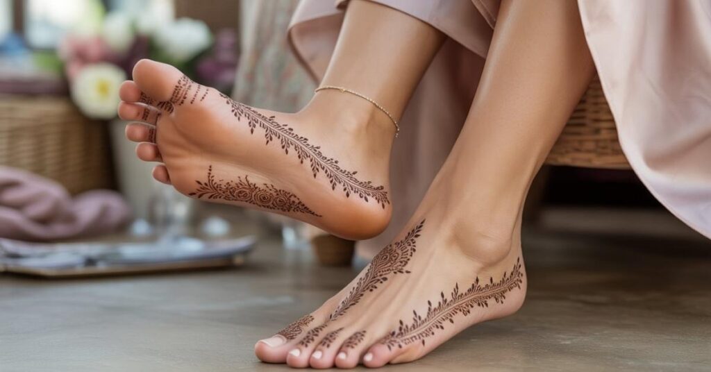 Simple & Easy Foot Mehndi Design Photos | Bridal Arabic Styles 2025 31 Stylish Foot Mehndi Design Simple