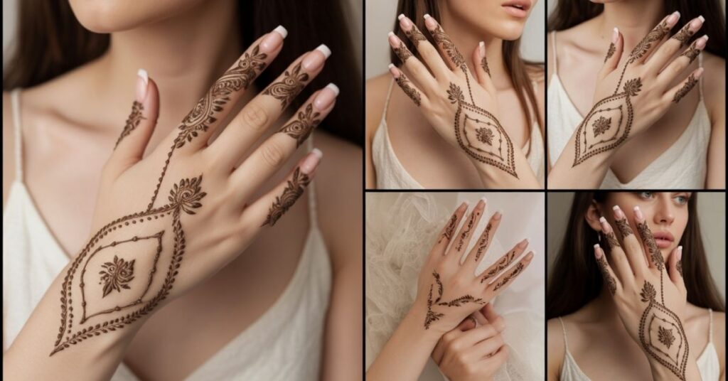 Stylish Khafif Mehndi Design