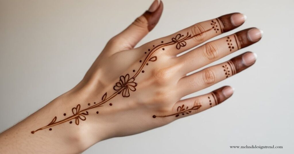 Modern & Elegant Stylish Back Hand Mehndi Design 2025/26 32 Sweet & Minimal Patterns for Daily Wear