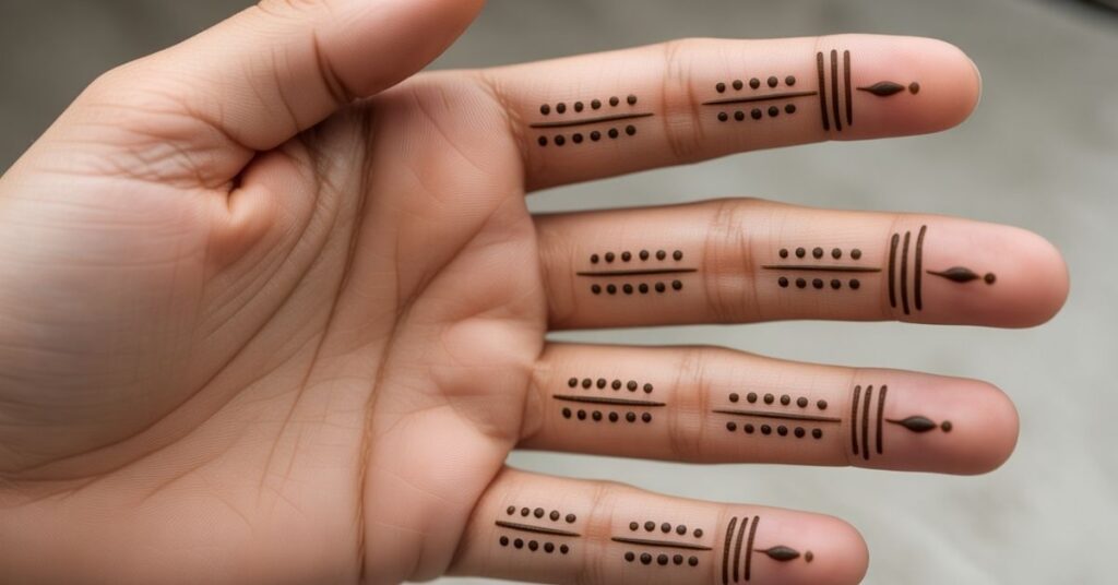 80+ Stylish & Easy Royal Finger Mehendi Designs for Front and Back 8 Easy Simple Finger Mehndi Design