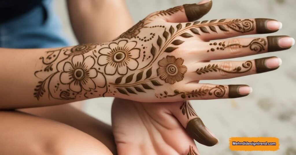 110 Stylish Mehndi Design Ideas for Front, Back & Full Hands 43 Floral & Nature Inspired Mehndi Patterns