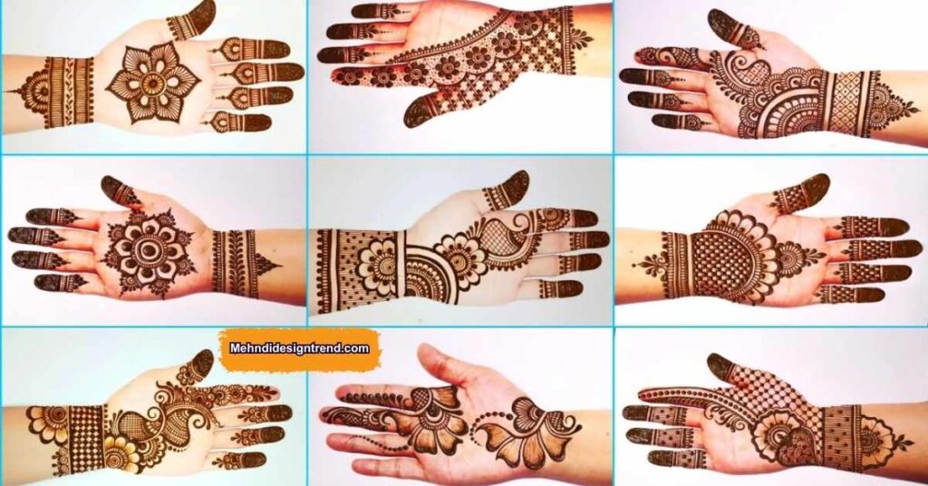 110 Stylish Mehndi Design Ideas for Front, Back & Full Hands 8 Flower Stylish Back Hand Mehndi Design