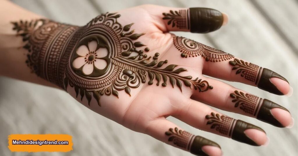 110 Stylish Mehndi Design Ideas for Front, Back & Full Hands 28 Royal Arabic Mehndi Design for Hands