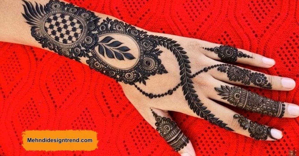 110 Stylish Mehndi Design Ideas for Front, Back & Full Hands 6 Stylish Back Hand Mehndi Design