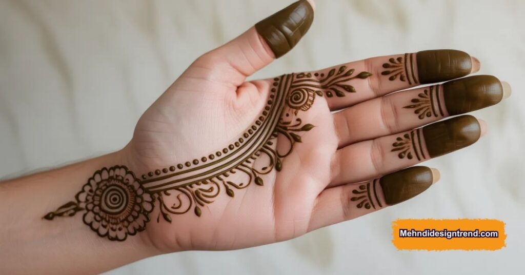 110 Stylish Mehndi Design Ideas for Front, Back & Full Hands 21 Stylish Easy Front Hand Mehndi Design