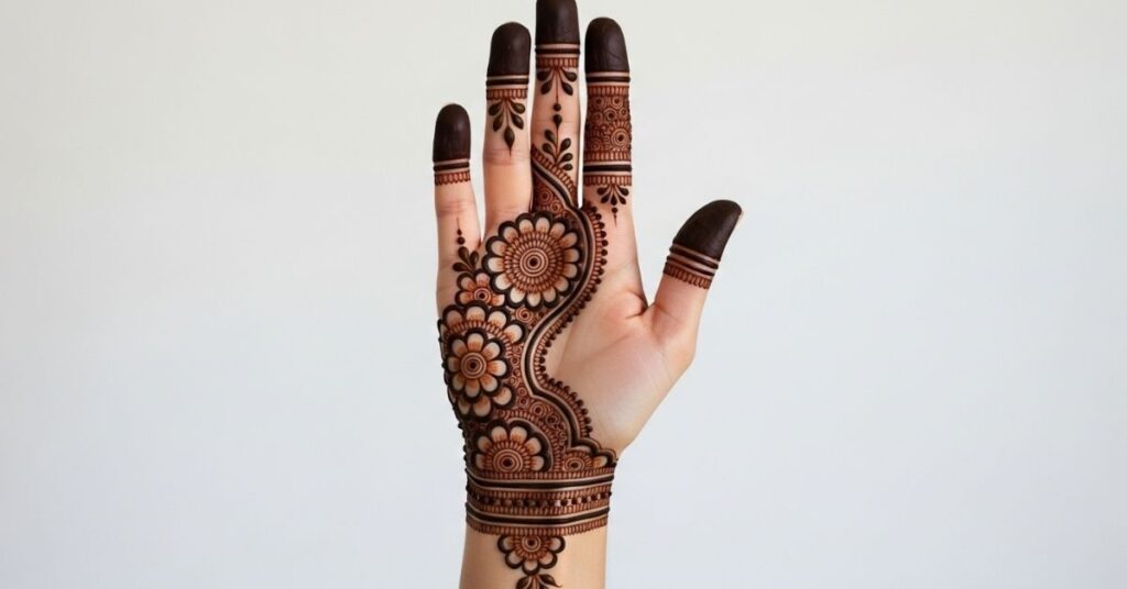 Beautiful Front Hand Simple Mehndi Design That Anyone Can Try 16 Front Hand Bridal Mehndi Design